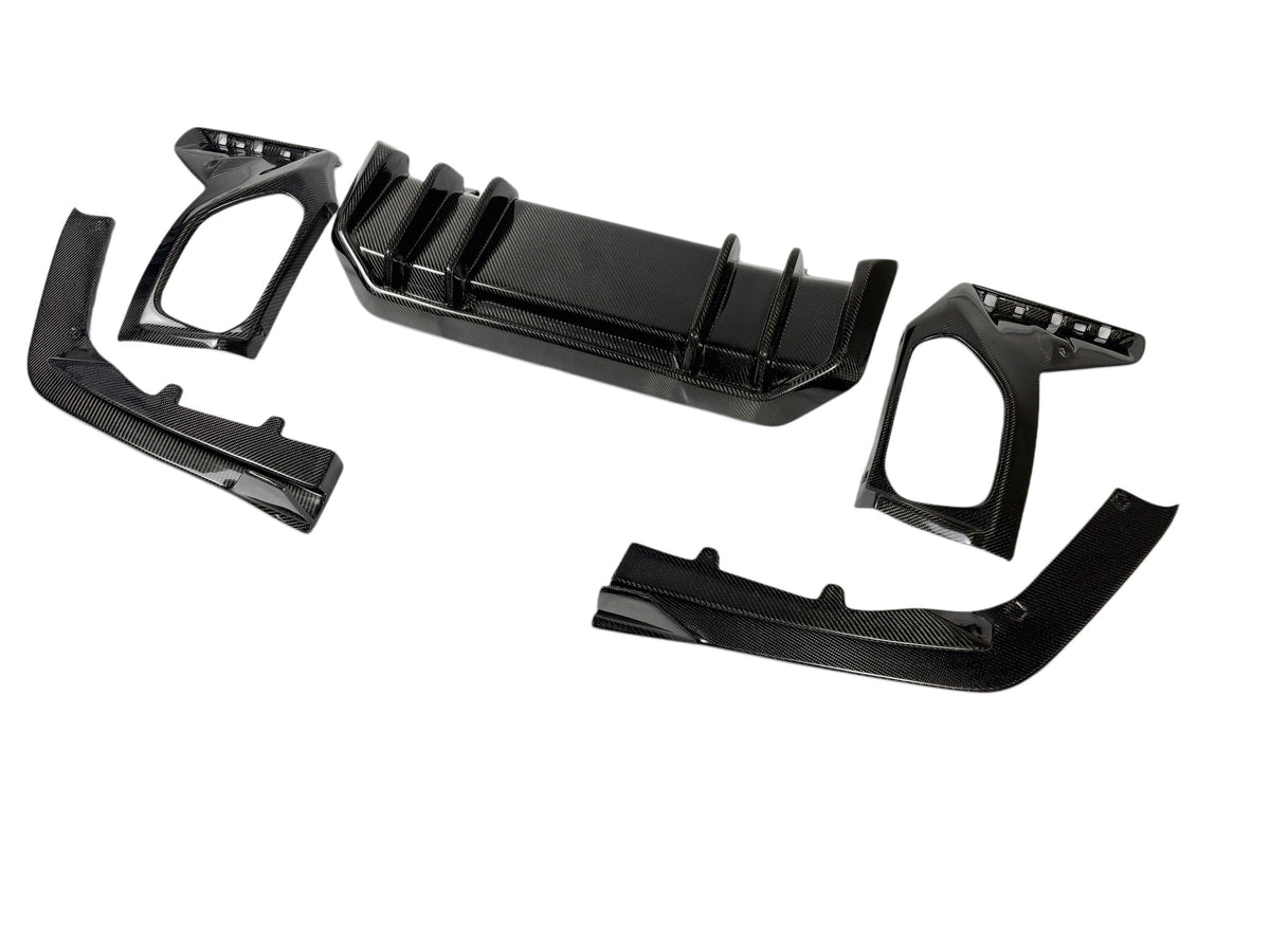 G20 LCI 3 Series FD Style Carbon Fiber Rear Diffuser Set