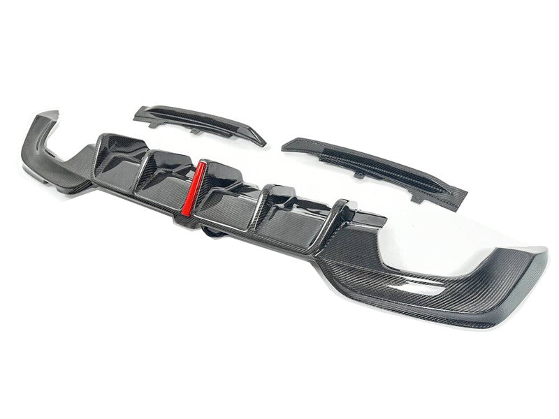 G20 Pre-LCI 3 Series Carbon Fiber Rear Diffuser with LED 3rd Brake Light
