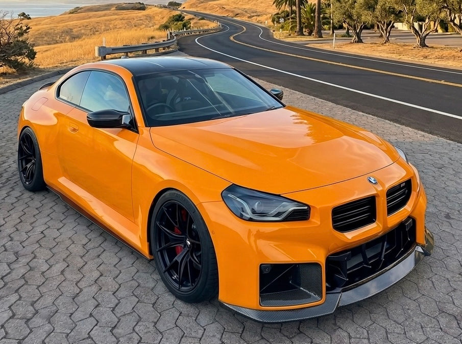 BMW G87 M2 CSL Style Grille & R44 Style Front Lip — Wet Carbon