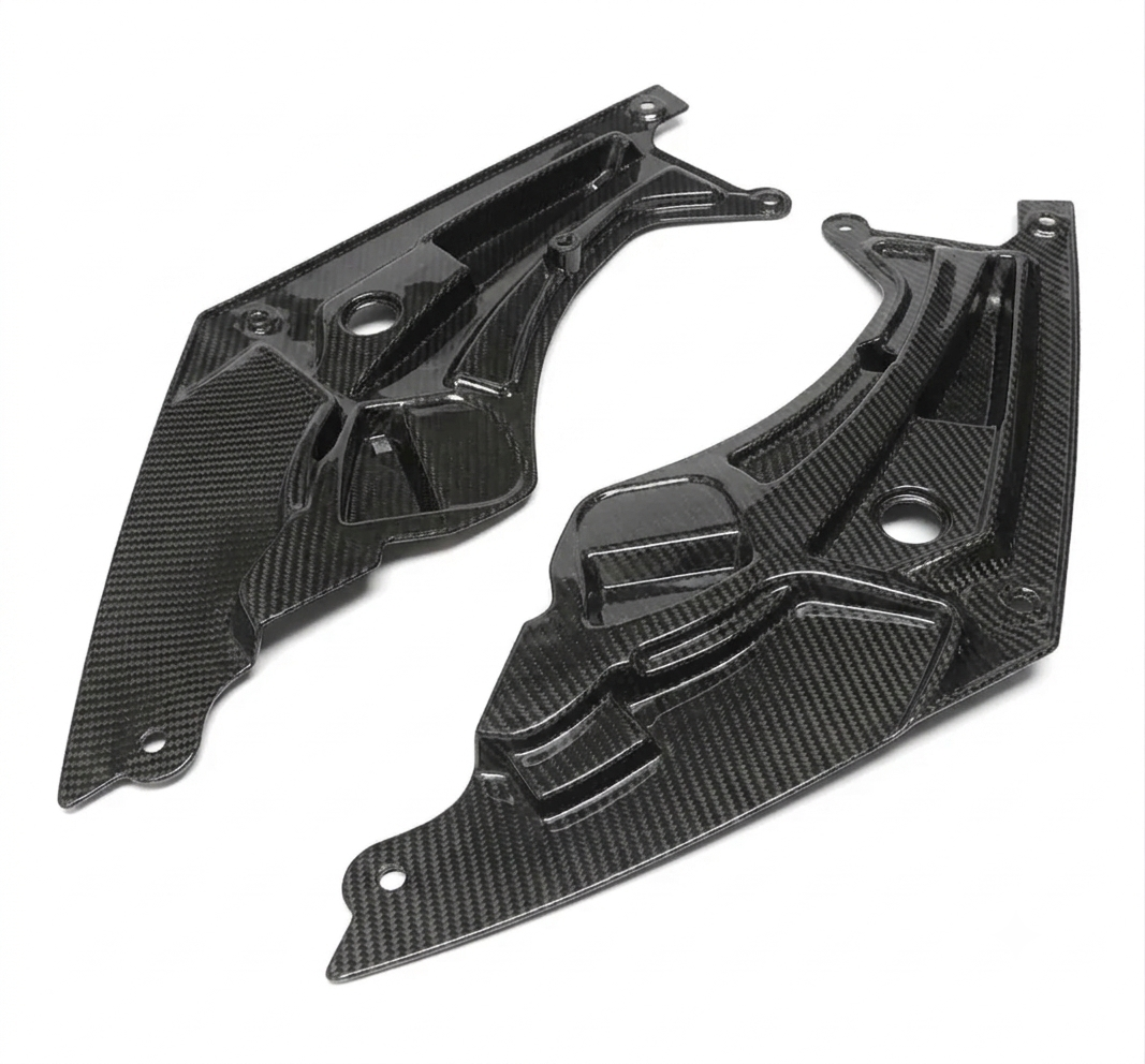 G82 M4 Engine Bay Carbon — Headlight Covers + Rear Corner Splitters — Partner Order