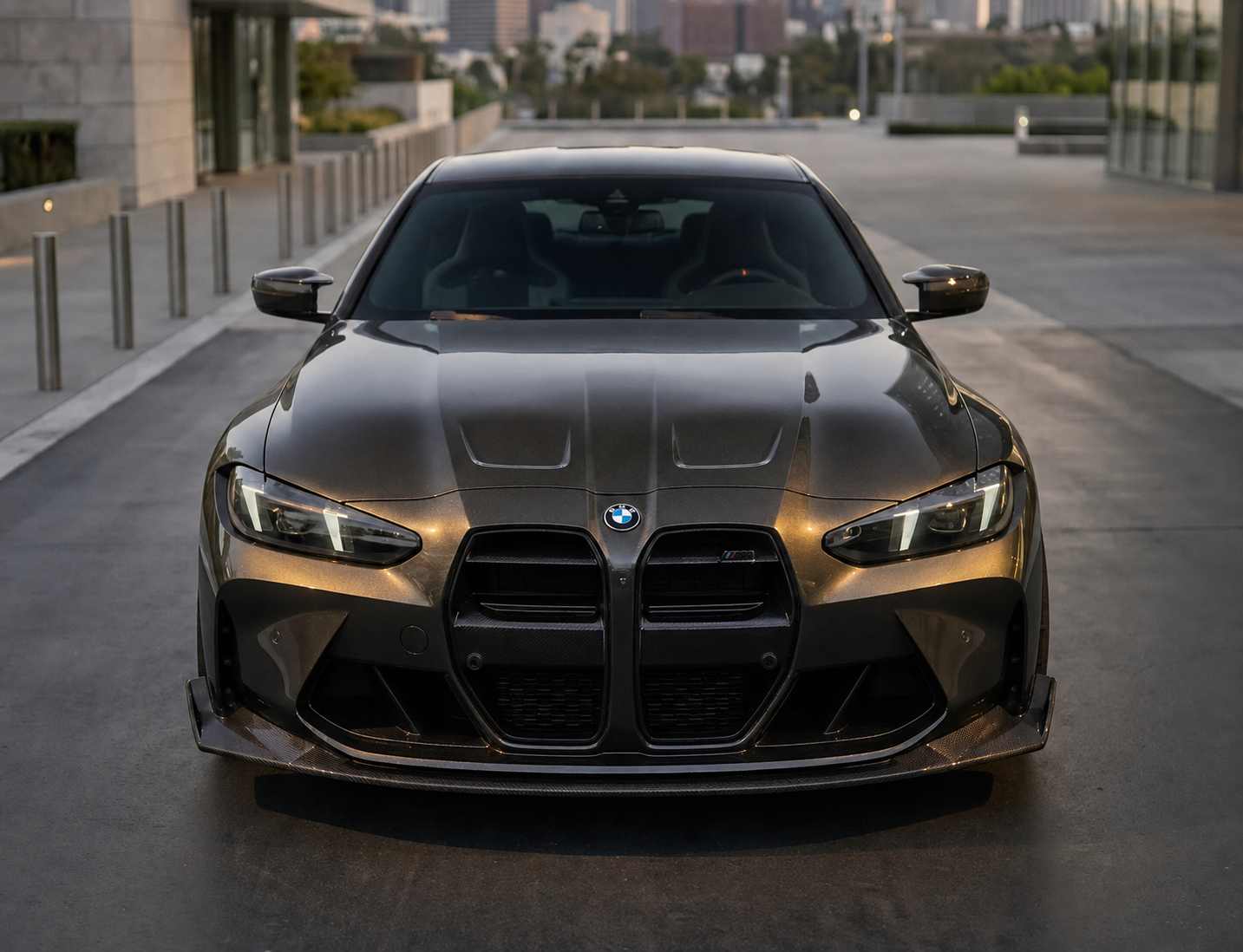 BMW G80 M3 CSL Style Front Lip — Dry Carbon Fiber