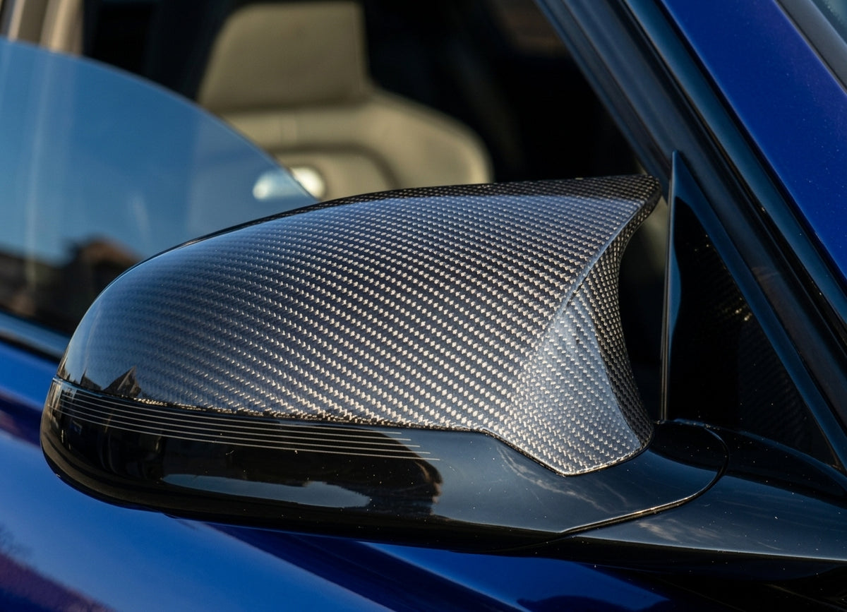 BMW F80 M3 / F82 M4 / F87 M2 Comp M-Style Mirror Caps — Wet Carbon Fiber