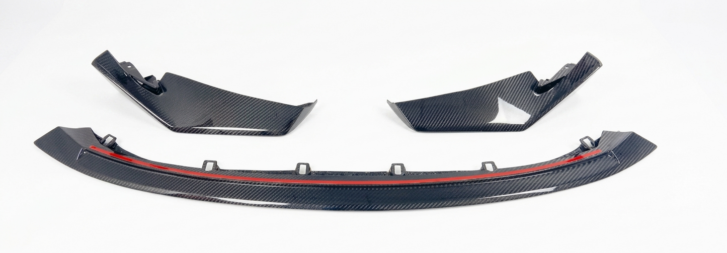 BMW G80 M3 CSL Style Front Lip — Dry Carbon Fiber