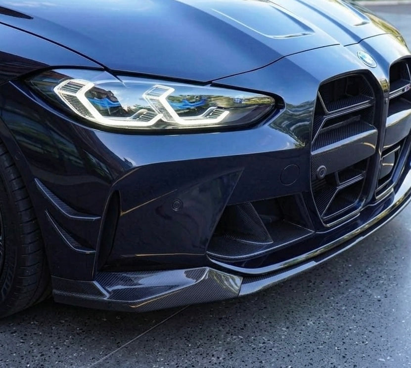 BMW G82 M4 Alpha N-Style Hood & MP-Style Front Bumper Vents — Pre-Preg Dry Carbon Fiber