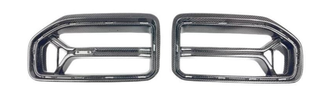 BMW G87 M2 CSL Style Grille & R44 Style Front Lip — Wet Carbon