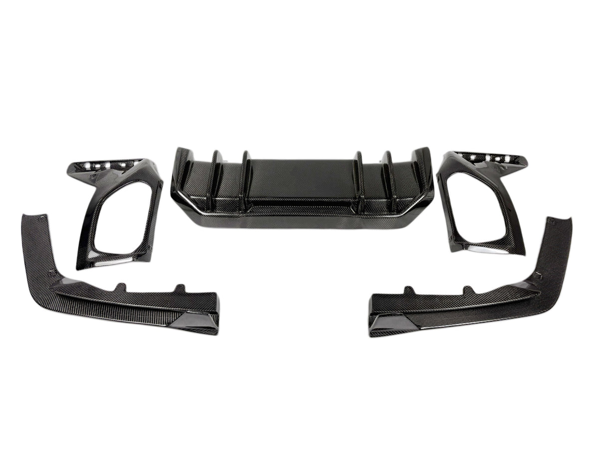 G20 LCI 3 Series FD Style Carbon Fiber Rear Diffuser Set