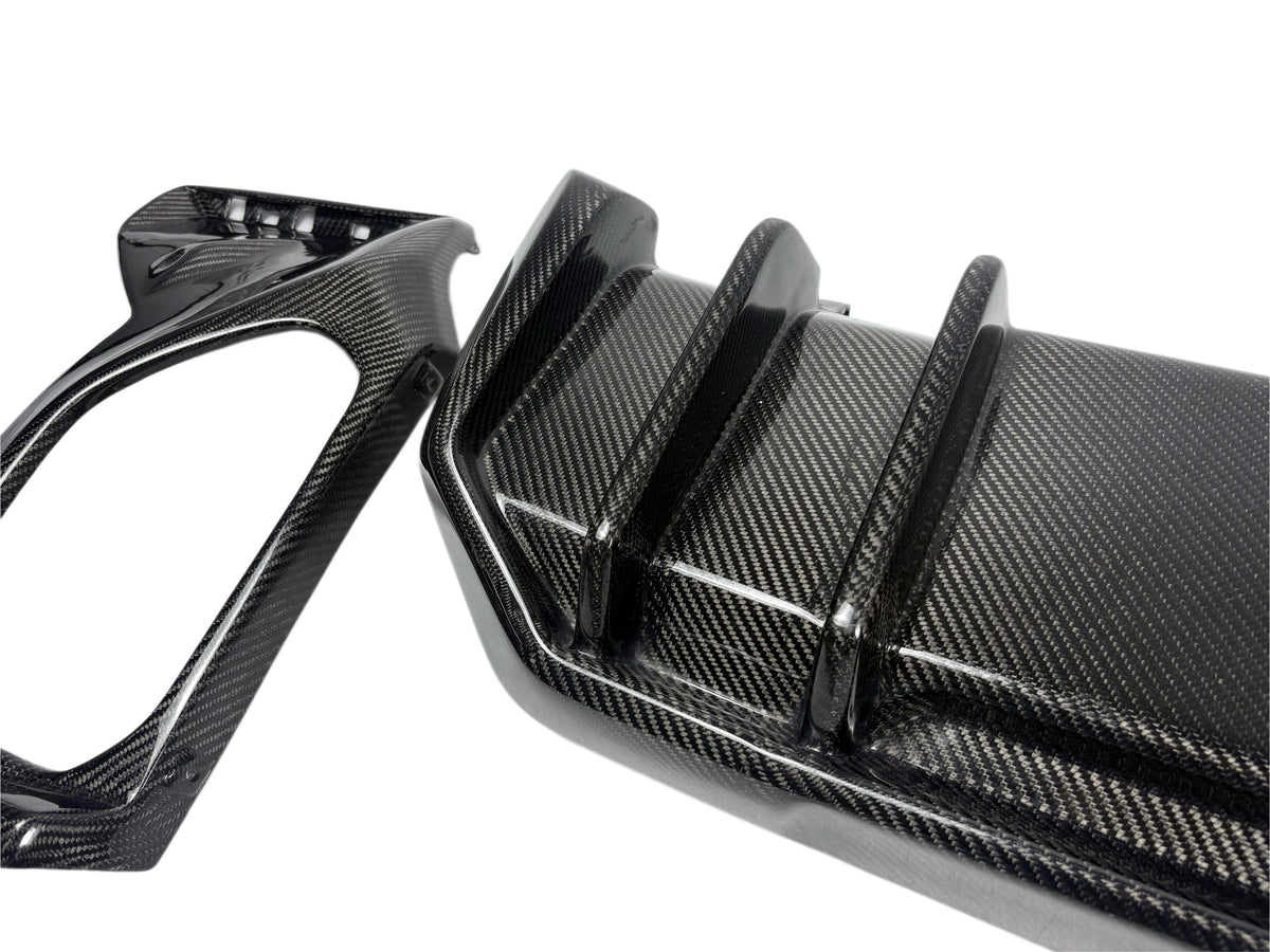G20 LCI 3 Series FD Style Carbon Fiber Rear Diffuser Set