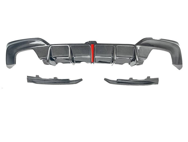 G20 Pre-LCI 3 Series Carbon Fiber Rear Diffuser with LED 3rd Brake Light
