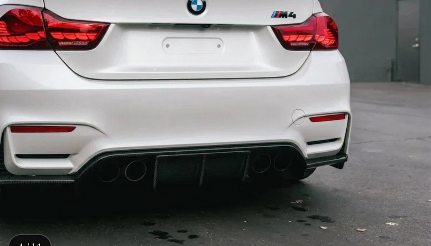: BMW F82 M4 Carbon Package — GT4 Front Lip + V-Style Diffuser + MP Side Skirts