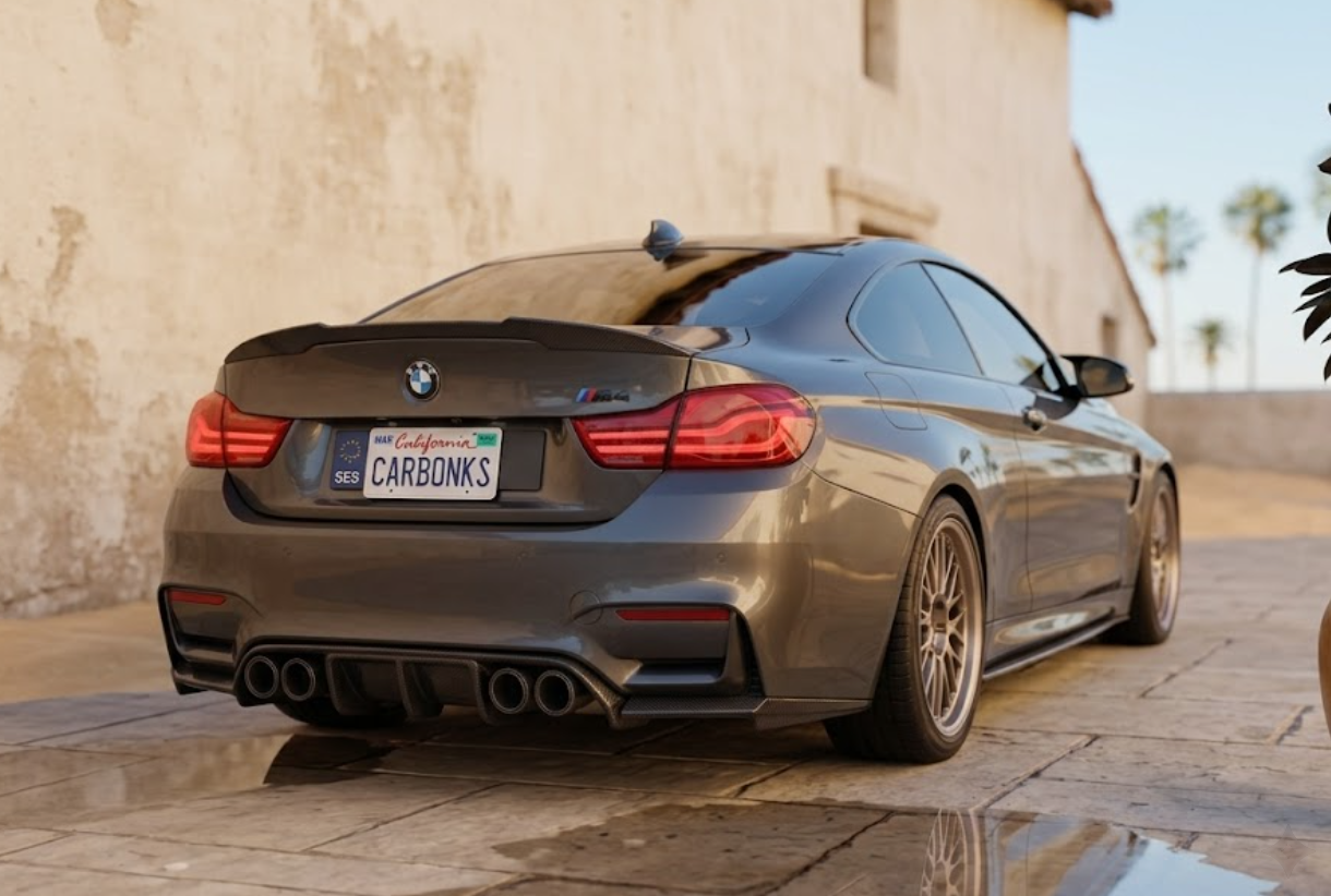 : BMW F82 M4 Carbon Package — GT4 Front Lip + V-Style Diffuser + MP Side Skirts