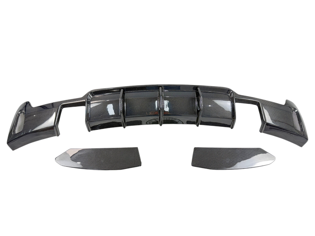 F30 3 Series MAD Style Carbon Fiber Rear Diffuser Set