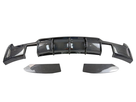 F30 3 Series MAD Style Carbon Fiber Rear Diffuser Set