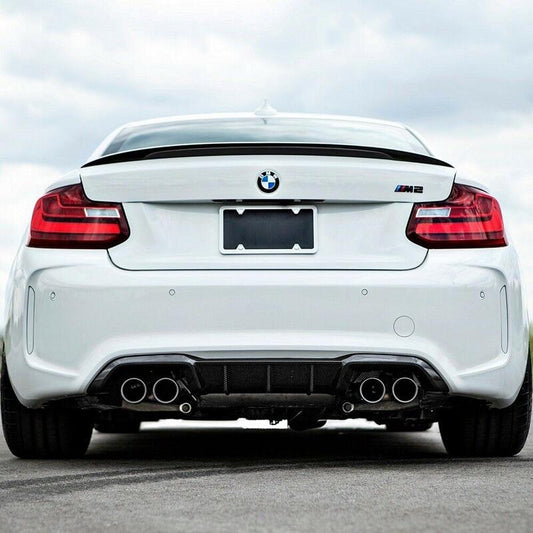 F87 M2 M Performance Style Carbon Fiber Rear Diffuser