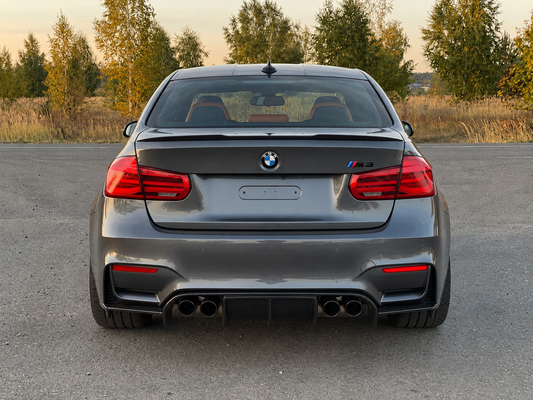 F8X M3 / M4 V-Style 3-Piece Carbon Fiber Rear Diffuser