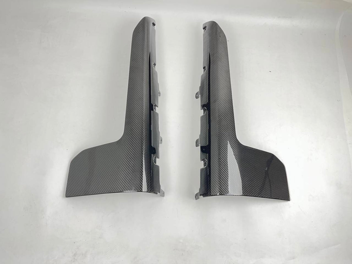 G87 M2 MP Style Dry Carbon Side Skirt Winglets