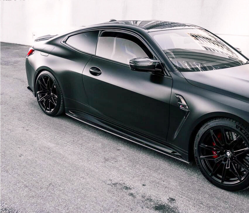 G8X M3 / M4 MHC-Style Carbon Fiber Side Skirt Extensions